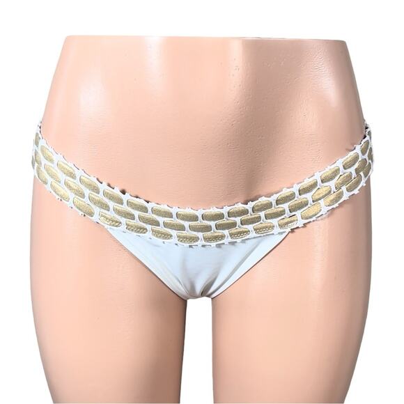 BS06 BEACH BUNNY Kira Skimpy Bottoms SZ XL $110 - Picture 4 of 14